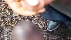 Inside my ass black cock