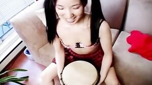 Horny Korean amateur uses a big dildo