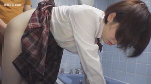 HUNTB-400 I Decided To Have Sex With My Cute Sister-in-law In The Bathroom In Uniform!